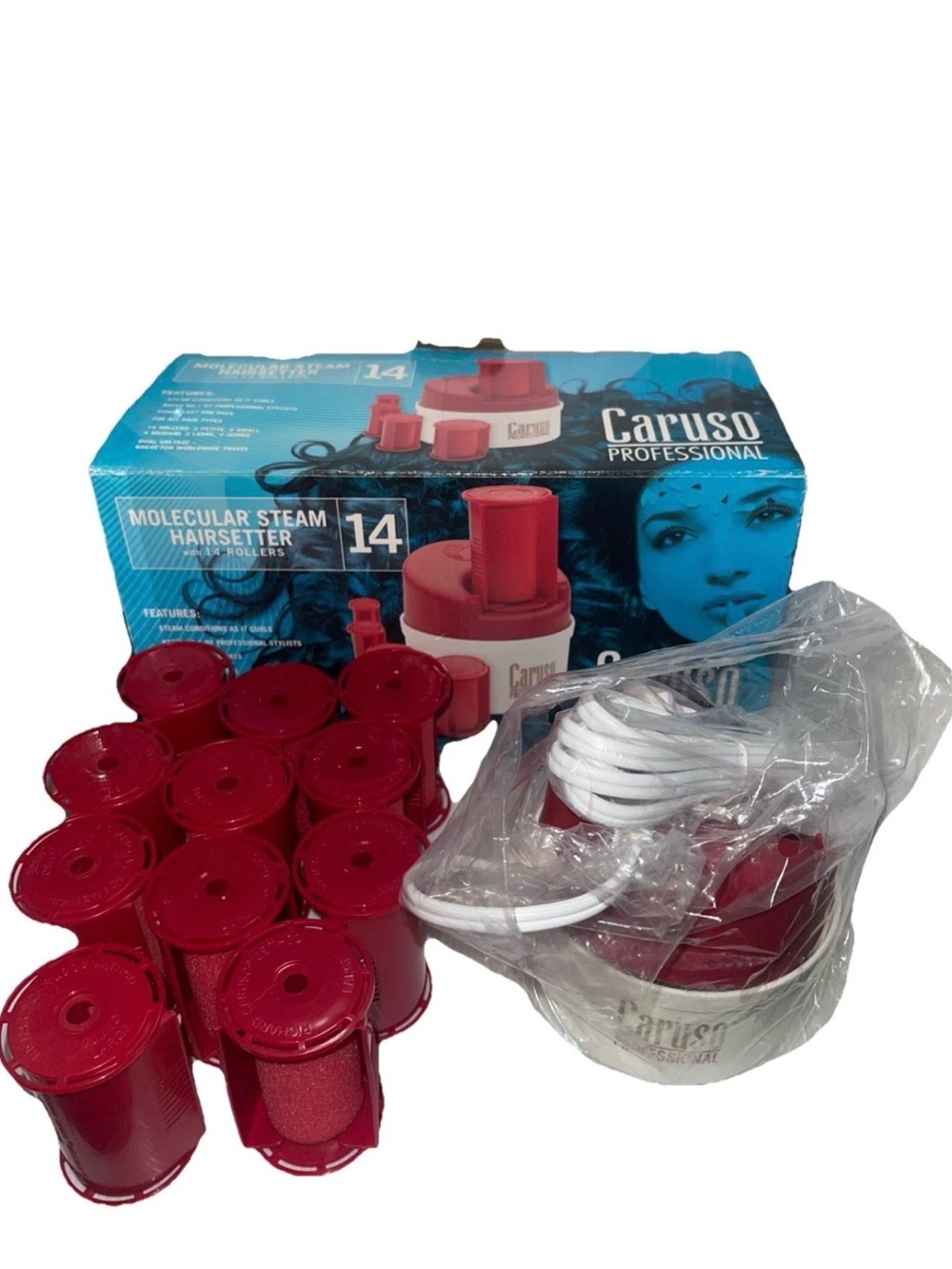 CARUSO Professional Molecular STEAM Hairsetter C97956 NO SALT 11 L/jumbo Rollers